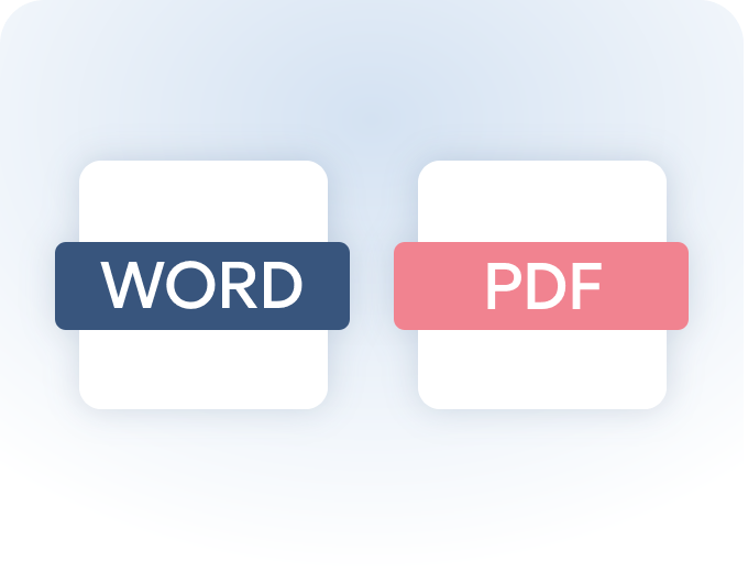 Экспорт PDF, Word
